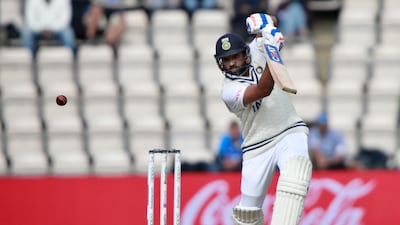 India opener Rohit Sharma on his way to 30 at the Ageas Bowl. AP