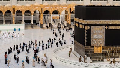 Muslims perform Tawaf around the Kaaba during the annual Hajj pilgrimage in Makkah in July last year. Reuters