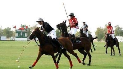 Habtoor, in black, are still unbeaten in the President of the UAE Polo Cup.