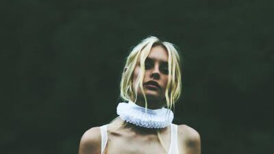 BASIL SODA Dress, Basil Soda Couture. Collar, Amato Haute Couture by Furne One