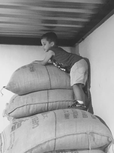 A family photo in Black Coffee by Cafe Younes