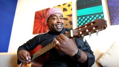 Ziyad Matar wrote Ya Biladi (My Country) for National Day. Fatima Al Marzooqi / The National