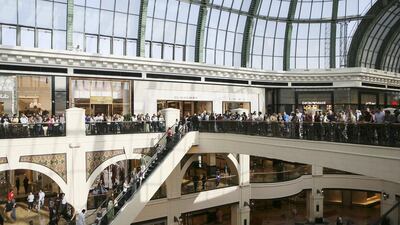 Droves of Apple fans queue ahead of the opening. Sarah Dea / The National