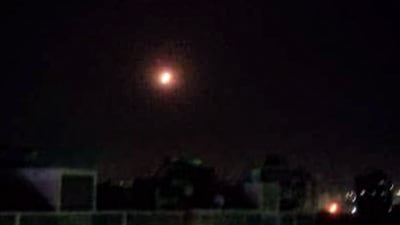 An Israeli air strike near Damascus on July 19. AFP