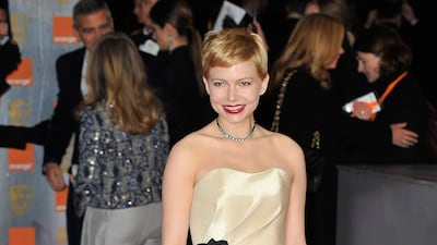 In cream and black H&M at the British Academy Film Awards 2012 on February 12, 2012 in London, England. Getty Images
