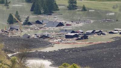 Check dams on the Lonza river, Switzerland. EPA
