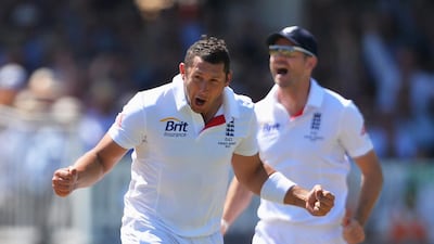Tim Bresnan took two wickets and scored 45 in the second innings of the fourth Ashes Test earlier this year. Mike Hewitt / Getty Images