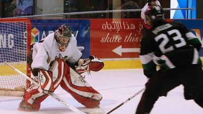 Matt Jones, who moved to Dubai from Canada in 2004, was voted the best goalie of the Emirates Hockey League.
