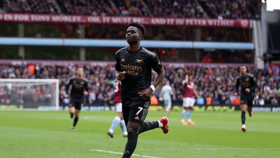 Bukayo Saka - 8, Finished superbly for Arsenal’s first of the game and, despite struggling physically for large periods, he continued to pose problems. Booked for pushing Coutinho. PA