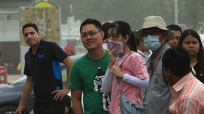 Medical experts say they see a rise in allergic reactions after dust storms in the UAE. Ravindranath K / The National