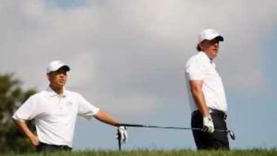 When it comes to outright skill and ability, Anthony Kim, left, can reach the same level as Phil Mickelson on his day and if those two hit it off, that could be a scary combination from the rival European point of view.