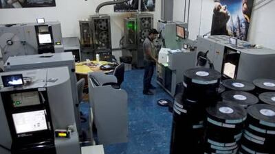 Sandesh Anthony operates the Monal Laser Engraving machines at Gulf Film in Dubai.