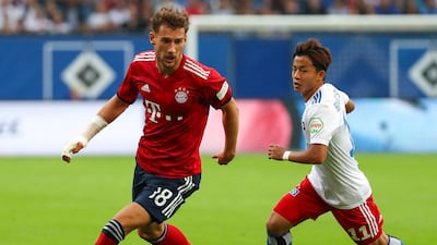 Leon Goretzka, left, joined Bayern Munich on a free transfer from Schalke. EPA