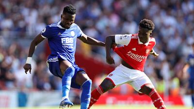 Bukayo Saka 7 - Helped Ben White out regularly and was impressive going forward. Unlucky not to get an assist with his cross to Granit Xhaka in the first half. AFP