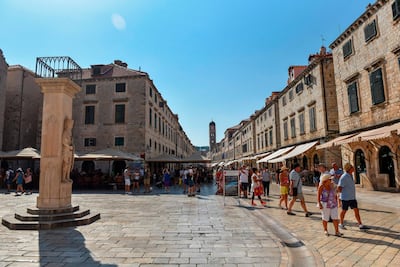 Tourists visit the centre of Dubrovnik. AFP