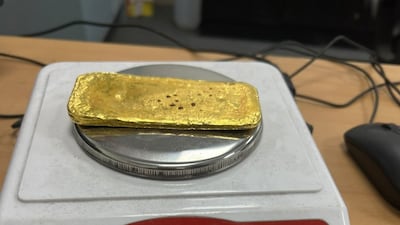 A gold-smuggling attempt foiled at Indira Gandhi International Airport in New Delhi. Photo: Delhi Customs