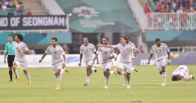 The UAE won the bronze medal at the 2018 Asian Games. Courtesy UAE FA