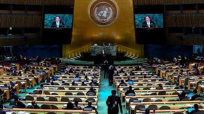 North Korea's Foreign Minister Ri Yong Ho addresses the 2017 United Nations General Assembly at the UN headquarters in New York. AFP