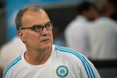 Marcelo Bielsa’s bow as Leeds United manager comes against Stoke City, one of those expelled from the Premier League in May. AFP