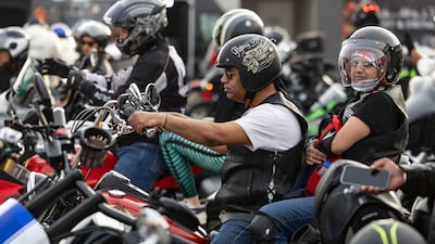 Riders prepare to set off