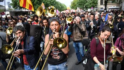 Countrywide, around 143,000 people took part in labour marches, according to government estimates. Jeff J Mitchell/Getty Images