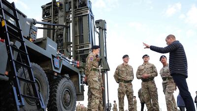 The Prince of Wales meets British Armed Forces in Rzeszow and heard about their work. Reuters