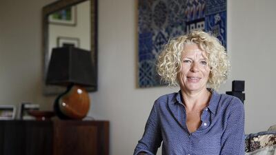 Milly Larmer, 45, from the UK, is a health coach who lives on Saadiyat Island with her husband, daughter, 14, and son, 10. . Ravindranath K / The National