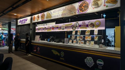 The space is inspired by Singapore's famed hawker centres