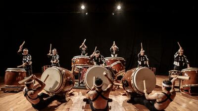 Japan's Kodo Drummers will bring their exciting show to the Royal Muscat Opera House. Courtesy of Royal Muscat Opera House