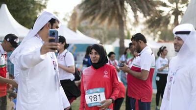 Special Olympics World Games athletics competition at Dubai Police Academy Stadium. Reem Mohammed / The National