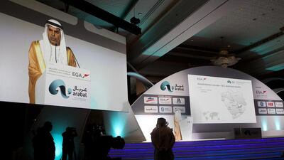 Abdulla Al Kalban, the chief executive of Emirates Global Aluminium, told the Arab International Aluminium Conference in Dubai, ‘The most important factor in our business is to protect our margin.’ Anna Nielsen for The National