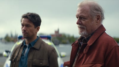 Jakob Oftebro as Thomas Berg, left, and Peter Andersson as Alfred Berg in Blodsoffer. Photo: Netflix