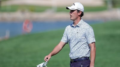 Renato Paratore on the first hole. Victor Besa / The National