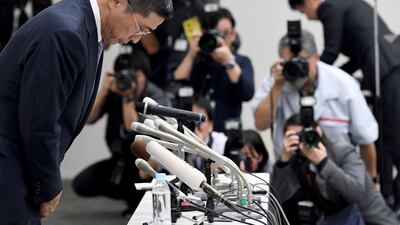 Nissan Motors chef executive, Hiroto Saikawa, said the company was suspending all production destined for the local market, as Japan's number-two automaker grapples with a mounting inspection scandal that has already seen it recall some 1.2 million vehicles. Toshifumi Kitamura / AFP