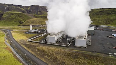 The Hellisheidi geothermal power plant in Hellisheidi, Iceland, features Orca, the world’s largest plant capturing carbon dioxide directly from the atmosphere. Bloomberg