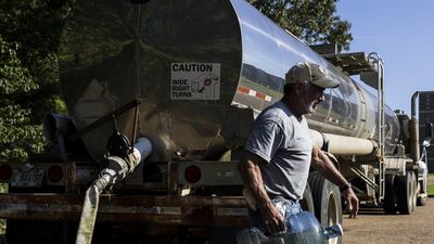 Jackson remains under a metropolis-wide 'boil water' advisory. AFP