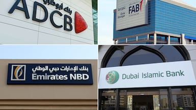 FAB, ADCB, Emirates NBD and DIB are among the largest banks in the UAE.