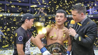 Lee Do-gyeom after his victory Victor Besa/The National