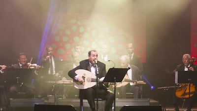 A handout photo of Lotfi Bouchnak in Mawazine 2017 (Photo by Youness Hamiddine)