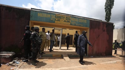 Suspected Boko Haram gunmen used explosives to blast their way into then prison near the capital, Abuja, and freed hundreds of extremists. AFP