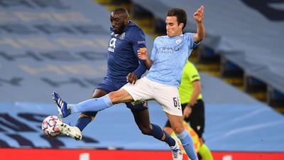 Eric Garcia - 7: One of two players on the pitch wearing the No 50, the 19-year-old stood up well against Marega's physicality. AFP