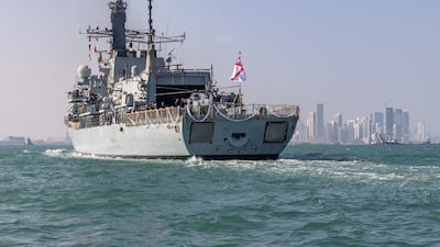 HMS Lancaster departing the Gulf in December 2025. Photo: UK Royal Navy