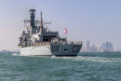HMS Lancaster leaves the Arabian Gulf as the last UK warship in the region, after 34 years of service, in December 2025. Photo: UK MoD Crown Copyright