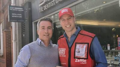 Prince William, Duke of Cambridge, spotted in central London quietly helping to sell 'The Big Issue' magazine. Photo: isanctuary.com