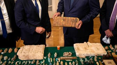 Mr Lapid's visit is the latest evidence of closer ties being forged between Egypt and Israel. AFP