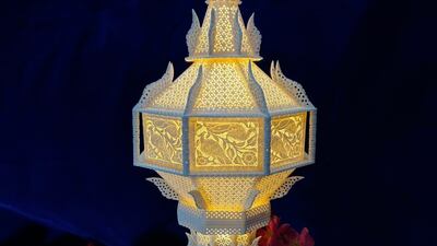 A lamp inspired by Mughal court fountains