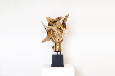 Manolo Valdes's Golden Iris II. Photo: Opera Gallery