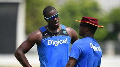 West Indies captain Carlos Brathwaite and his team have bee training at the ICC Academy in Dubai ahead of the start of the series against Pakistan. Tom Dulat / Getty Images