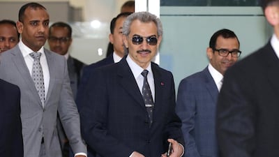Saudi Arabia's Prince Alwaleed bin Talal is still the richest Arab in the world, at US$18.7 billion. Yonhap News / EPA