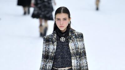Karl Lagerfeld's last collection for Chanel Fall/Winter 2019/20 women's collection at Paris Fashion Week. Photo: Getty
